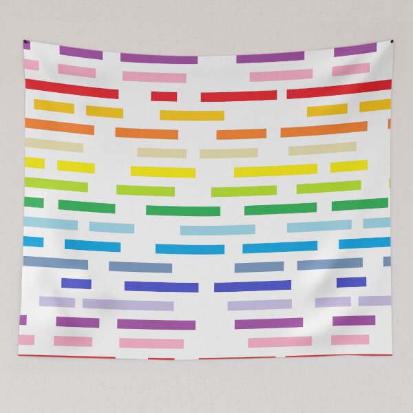 Item preview, Broken Broader Spectrum Rainbow and White Stripes  designed and sold by lornakay.
