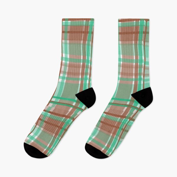 Item preview, Chocolate mint plaid pattern designed and sold by EarthlingHelena.