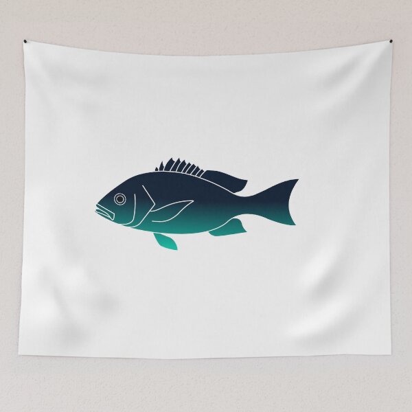 Item preview, Blue Fish Simple Design Art Shirt designed and sold by Slydell1.