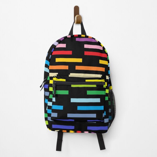 Item preview, Broken Broader Spectrum Rainbow and Black Stripes designed and sold by lornakay.