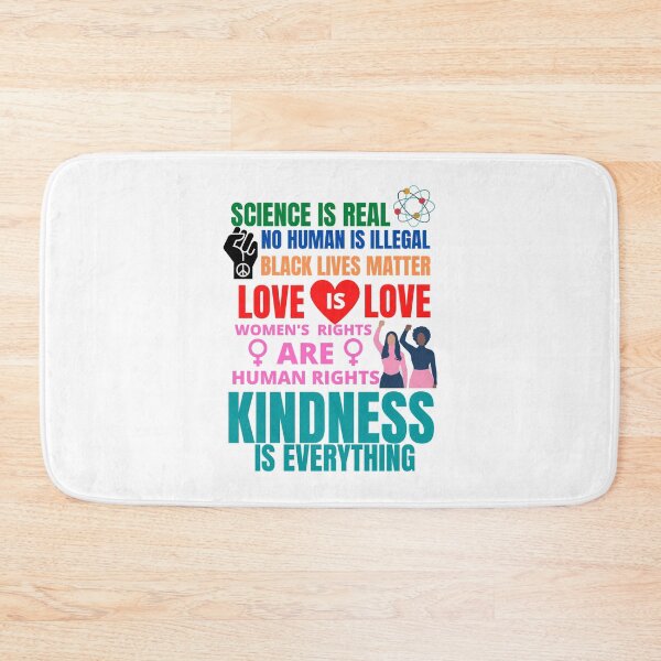 Item preview, Anti-Trump Resist Slogans: Science is real! No human is illegal! Black lives matter! Love is love! Women's rights are human rights! Kindness is everything! designed and sold by Zindagee.