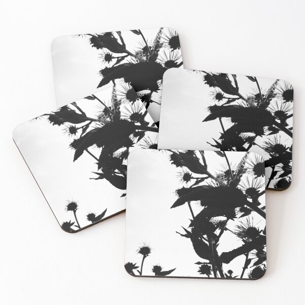 Item preview, Elecampane in flower 2 (monochrome, high contrast) designed and sold by paulboizot.