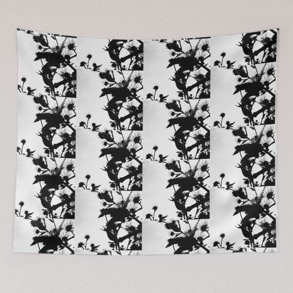 Item preview, Elecampane in flower 2 (monochrome, high contrast) designed and sold by paulboizot.