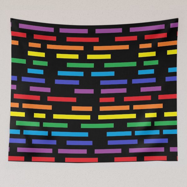 Item preview, Broken Rainbow and Black Stripes  designed and sold by lornakay.