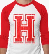 Big Red Letter H Men's Baseball ¾ T-Shirt