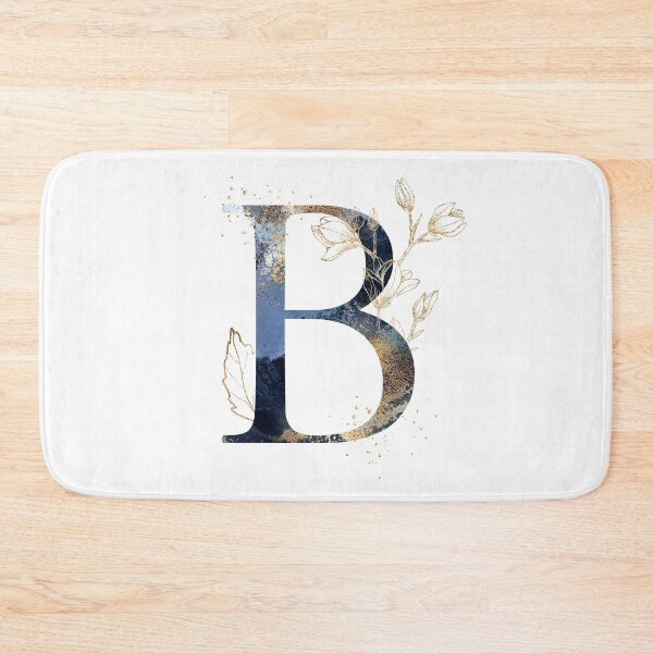 Item preview, Floral Initial Letter B, Monogram designed and sold by PinkLotusArt.