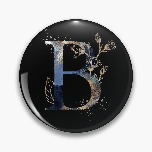 Item preview, Floral Initial Letter B, Monogrammed designed and sold by PinkLotusArt.