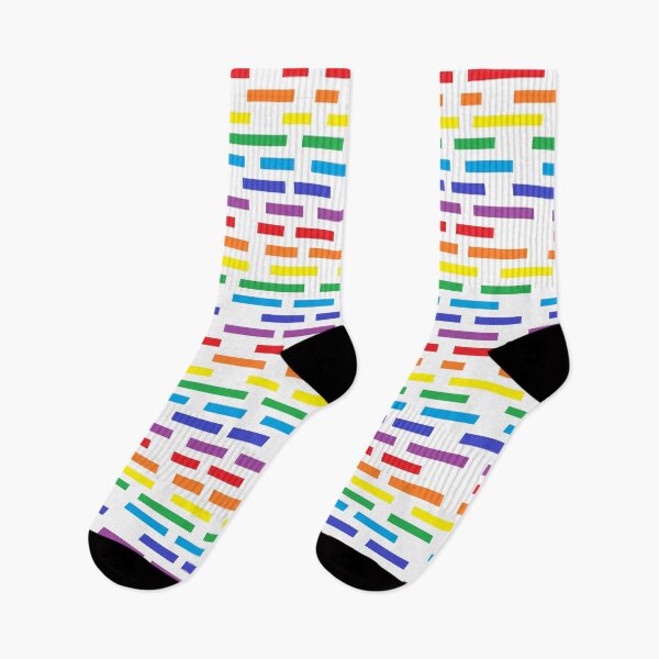 Item preview, Broken Rainbow and White Stripes  designed and sold by lornakay.