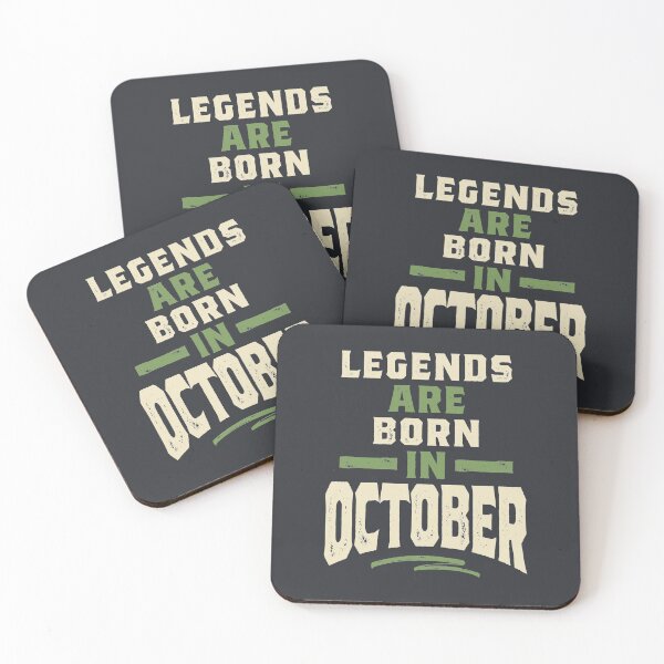 Item preview, Legends are Born in October - October Birthday Gift for Men and Women designed and sold by cidolopez.