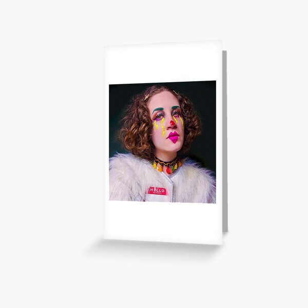 Clown Around, Self Portrait Greeting Card