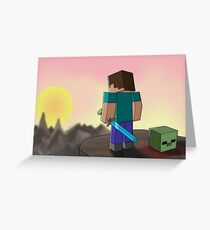 Minecraft Greeting Card