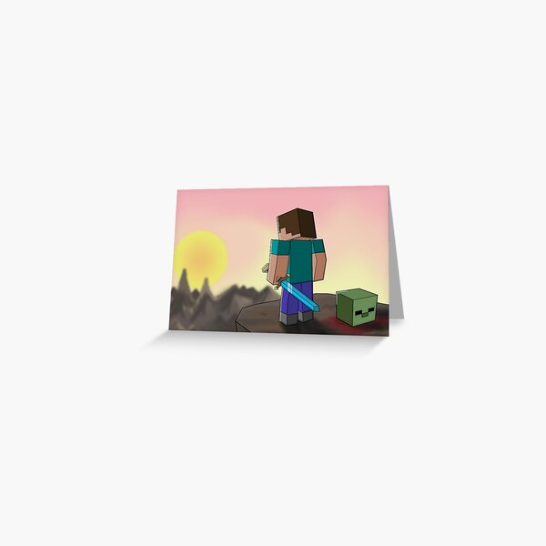Minecraft Greeting Card
