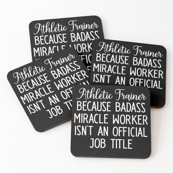 Item preview, Athletic Trainer Because Badass Miracle Worker Isn't An Official Job Title designed and sold by TeesYouWant.