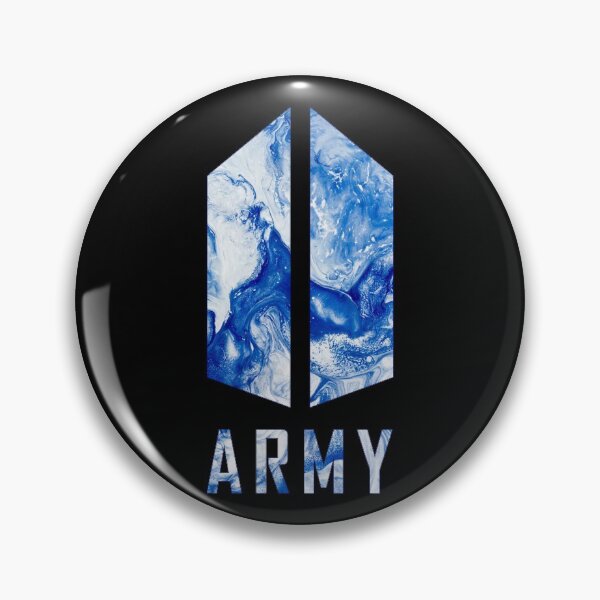 Item preview, BTS Army logo (abtsract ocean blue sea) | Kpop Army | RM, Suga, Jin, Jimin, J-Hope, Jungkook, V | Hydro Flask sticker designed and sold by Vane22april.