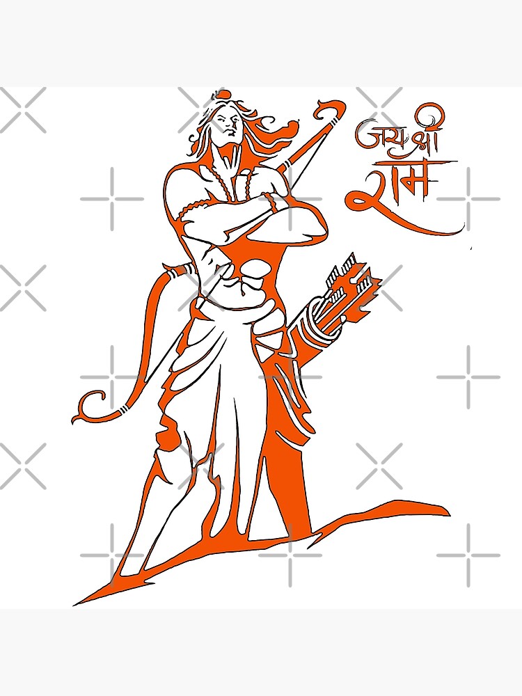 2DGOD-1045 Shri Ram Ji Vector DXF EPS File Download - CNC INDIA