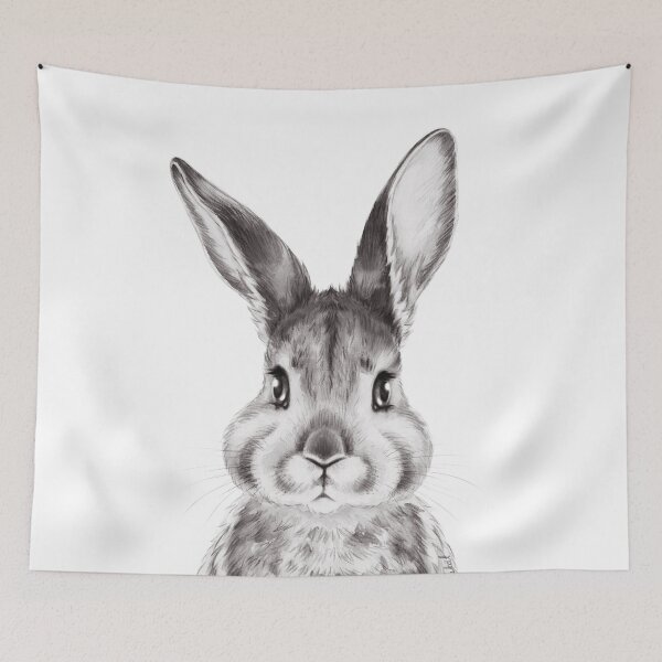 Item preview, Bunny - Black & White designed and sold by lanakat.
