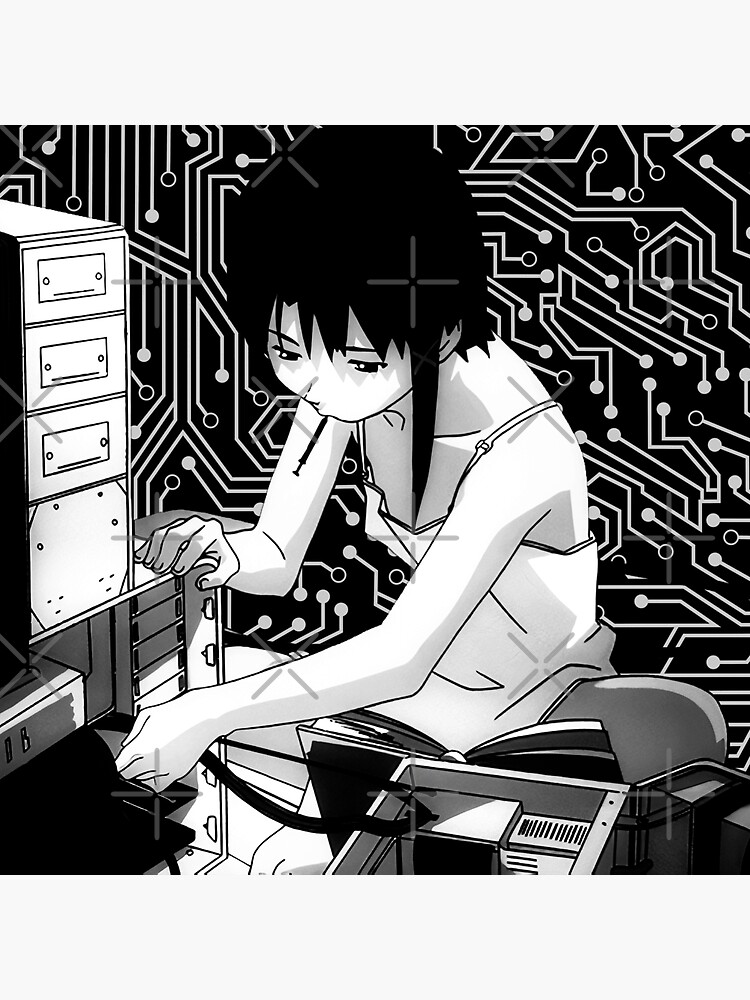 "Serial Experiments Lain - Cyberpunk Aesthetic Anime - Programmer Girl