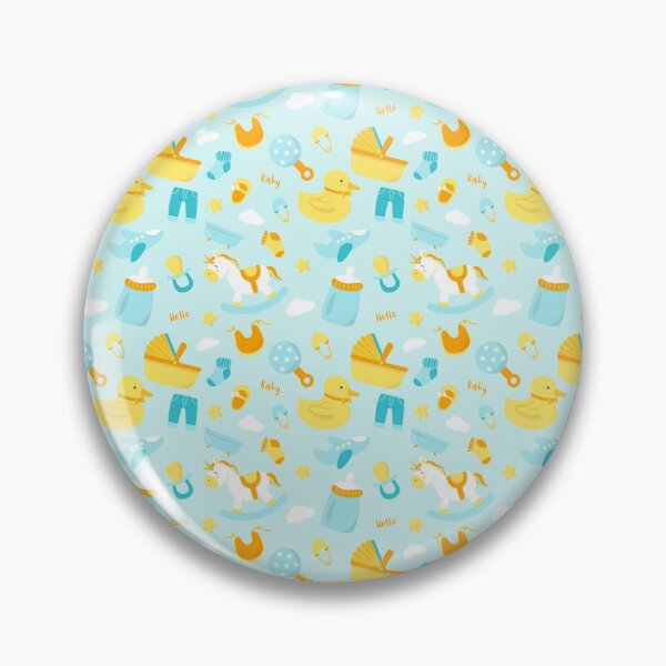 Item preview, Cute Turquoise and Yellow Baby Print designed and sold by cabgodfrey.