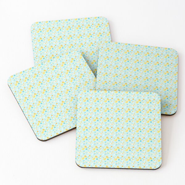 Item preview, Cute Turquoise and Yellow Baby Print designed and sold by cabgodfrey.