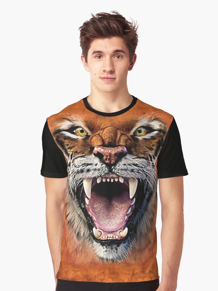 3D Tiger Print T Shirt | Tiger-Universe