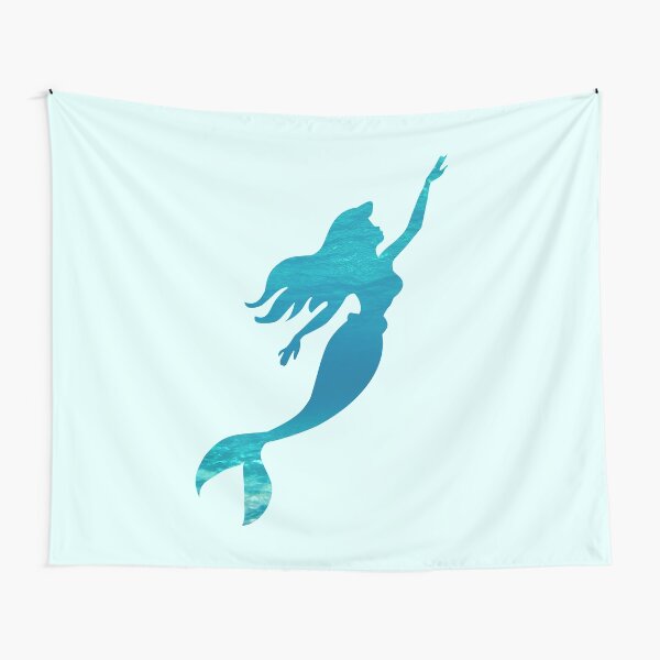 Mermaid Silhouette Tapestry