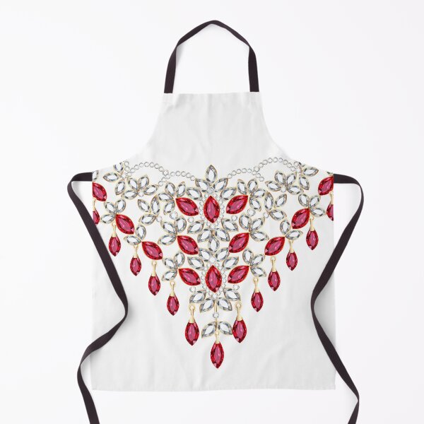 Item preview, Red Jeweled Necklace designed and sold by cindyfordyce.