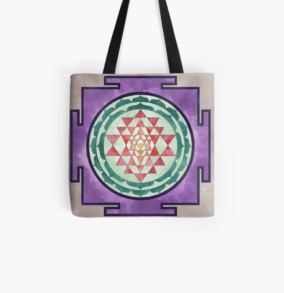 Sri Yantra 04 All Over Print Tote Bag