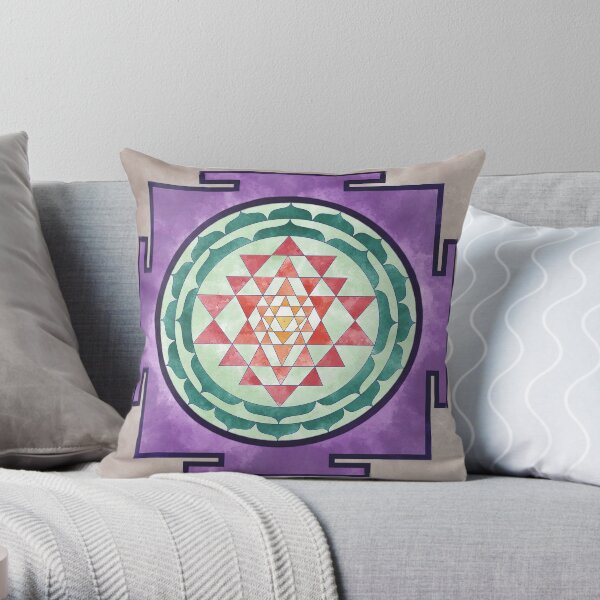 Sri Yantra 04 Throw Pillow