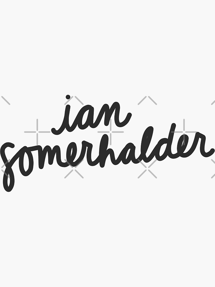 "Ian Somerhalder" Sticker for Sale by carlybrunke Redbubble