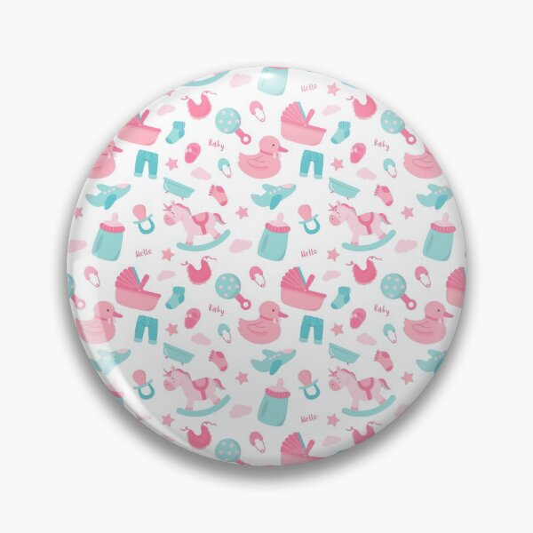 Item preview, Copy of Cute Pink and Turquoise Blue Baby Print designed and sold by cabgodfrey.