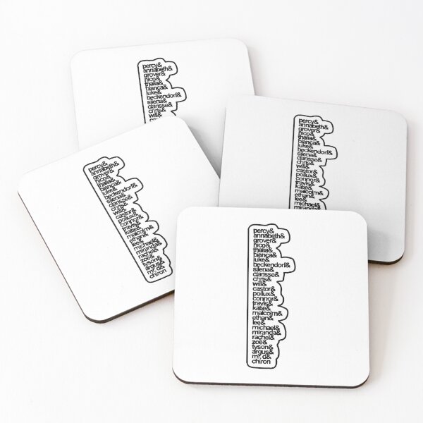 Item preview, Percy Jackson Character List Sticker designed and sold by piperdooley.