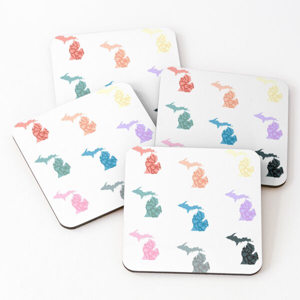 Artikelvorschau, Two Tone Michigan State Word Art Mini Sticker / Magnet Pack entworfen und verkauft von jaelynandrade.