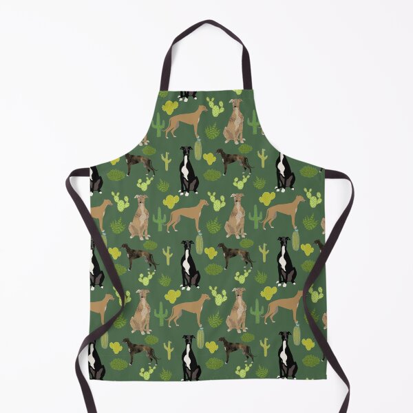 Item preview, greyhound cactus pattern - greyhounds, brindle, black and white, tan, dog, dogs, pet, cute dog designed and sold by PetFriendly.
