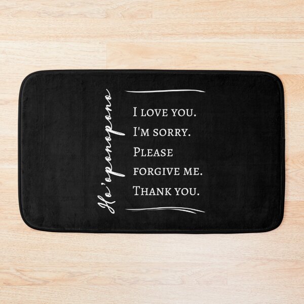 Item preview, Ho'oponopono Healing Prayer Affirmation (Black) designed and sold by 4wordsmovement.
