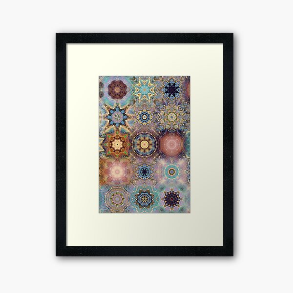 Geometric Tree Framed Art Print