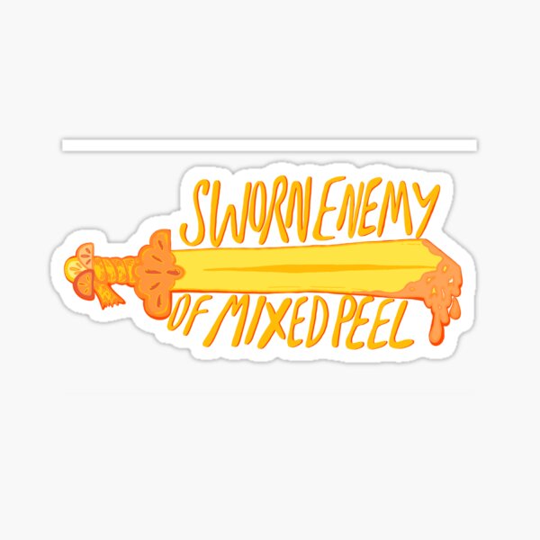 sworn-enemy-of-mixed-peel-sticker-sticker-for-sale-by-artivism-redbubble