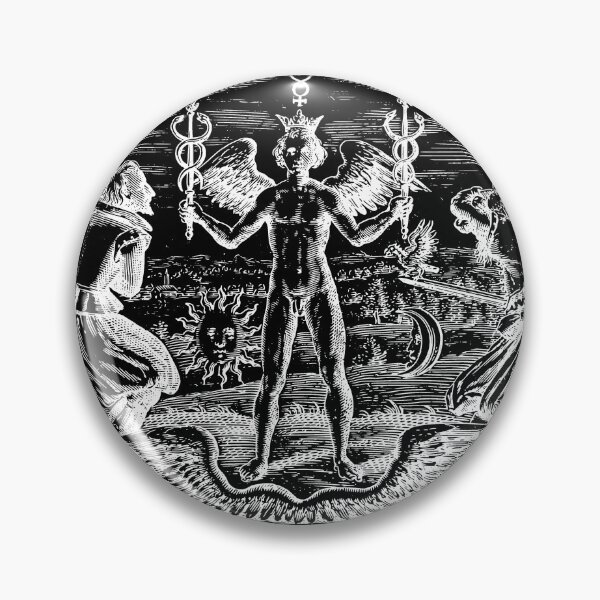 Item preview, Mercury Caduceus Alchemy Emblem Hermeticism Astrology  designed and sold by h44k0n.