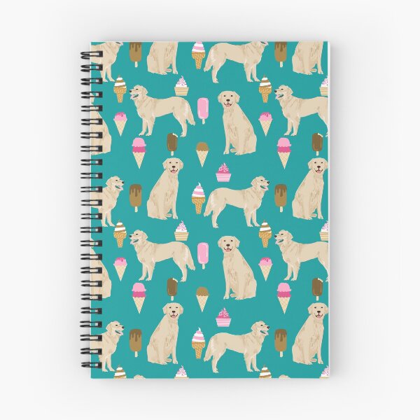 Item preview, golden retriever ice cream pattern - dog, dogs, golden retriever, pet, cute dog, mountains, dogs,  designed and sold by PetFriendly.