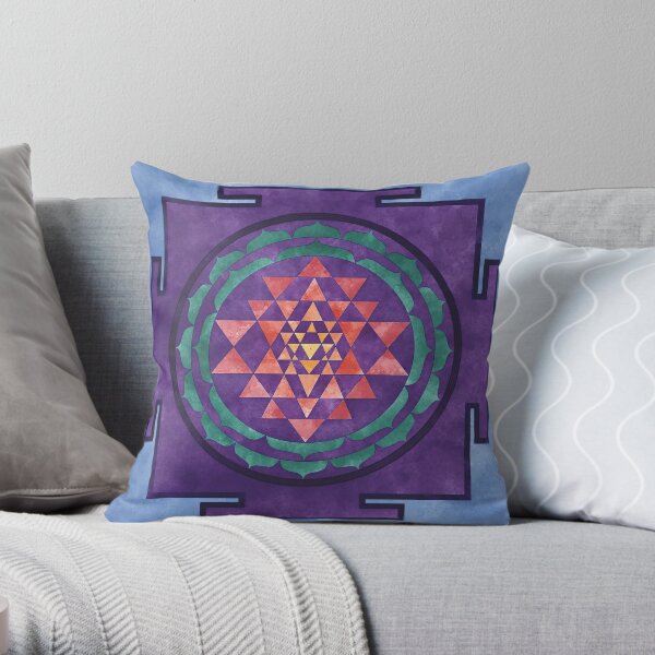 Sri Yantra 01 Throw Pillow