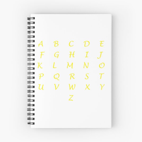 Item preview, Alphabet Letters Yellow Font designed and sold by Mahdi Hammoud.