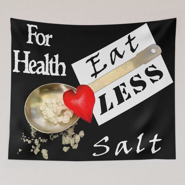 Item preview, For health, eat less salt. designed and sold by Cipher2.