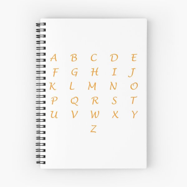 Item preview, Alphabet Letters Orange Font designed and sold by Mahdi Hammoud.