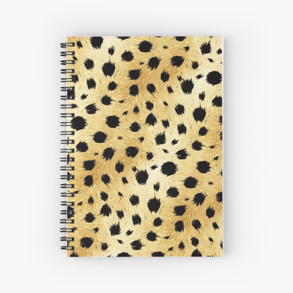 Cheetah Print Spots Pattern Spiral Notebook