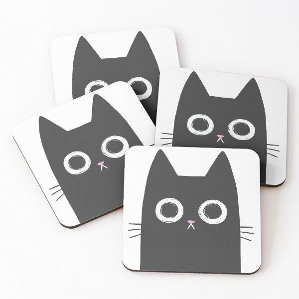 Item preview, Staring Black Cat designed and sold by kattvalk.