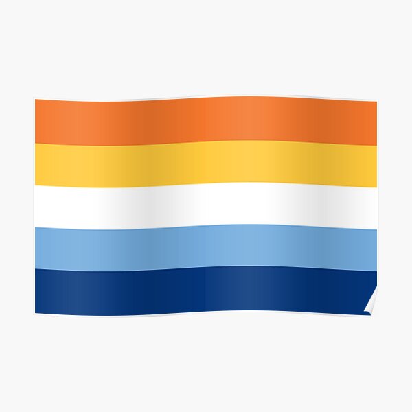 orange white blue flag