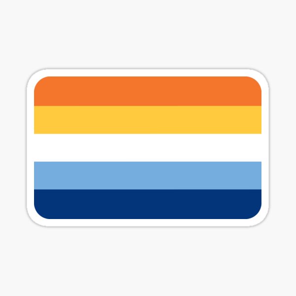 Vista previa del artículo con la obra «Bandera AROACE (naranja y azul) Aro Ace Aromántico Asexual Queer Orgullo LGBTQ+», diseñado y vendido por Victoria Barron.