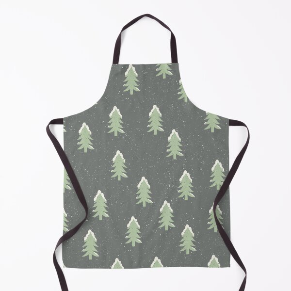Item preview, Cute Doodled Evergreen trees covered in snow pattern designed and sold by CLPDesignLab.