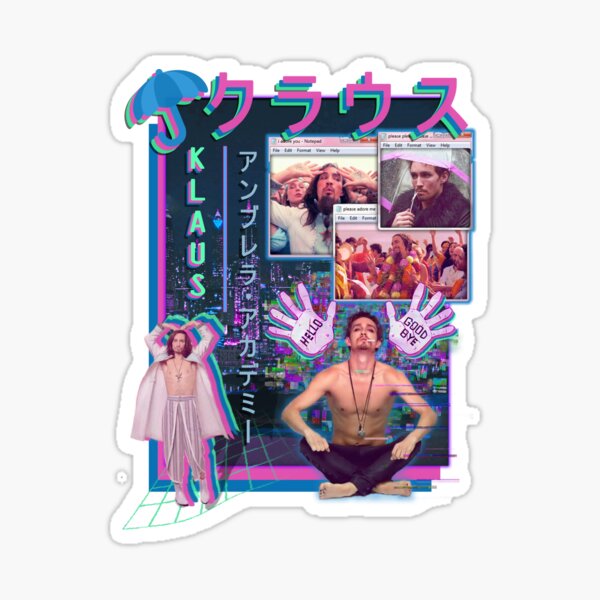 Item preview, Klaus Hargreeves The Umbrella Academy Vaporwave designed and sold by buckysass.