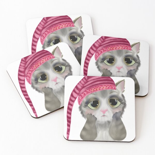 Item preview, Lazy cat, in sleeping hat. designed and sold by Pragatee.