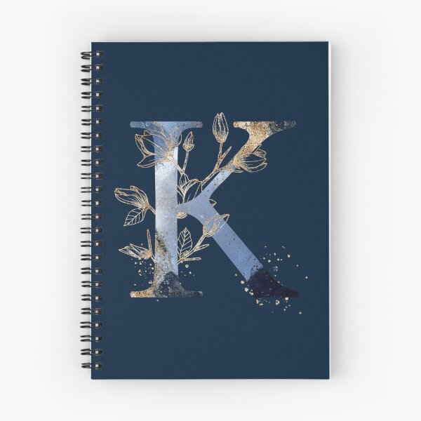 Item preview, Floral Initial Letter K, Monogram designed and sold by PinkLotusArt.
